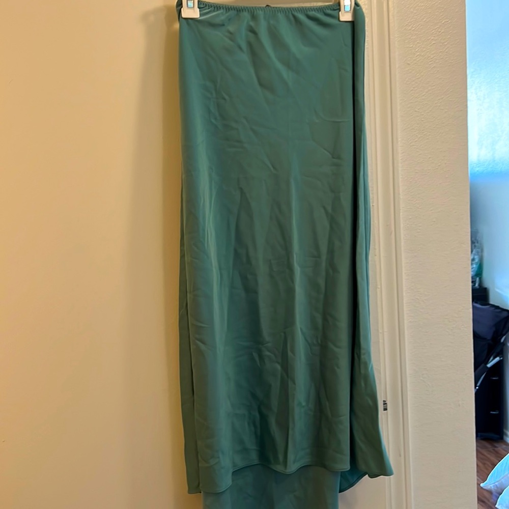 Silky like long skirt